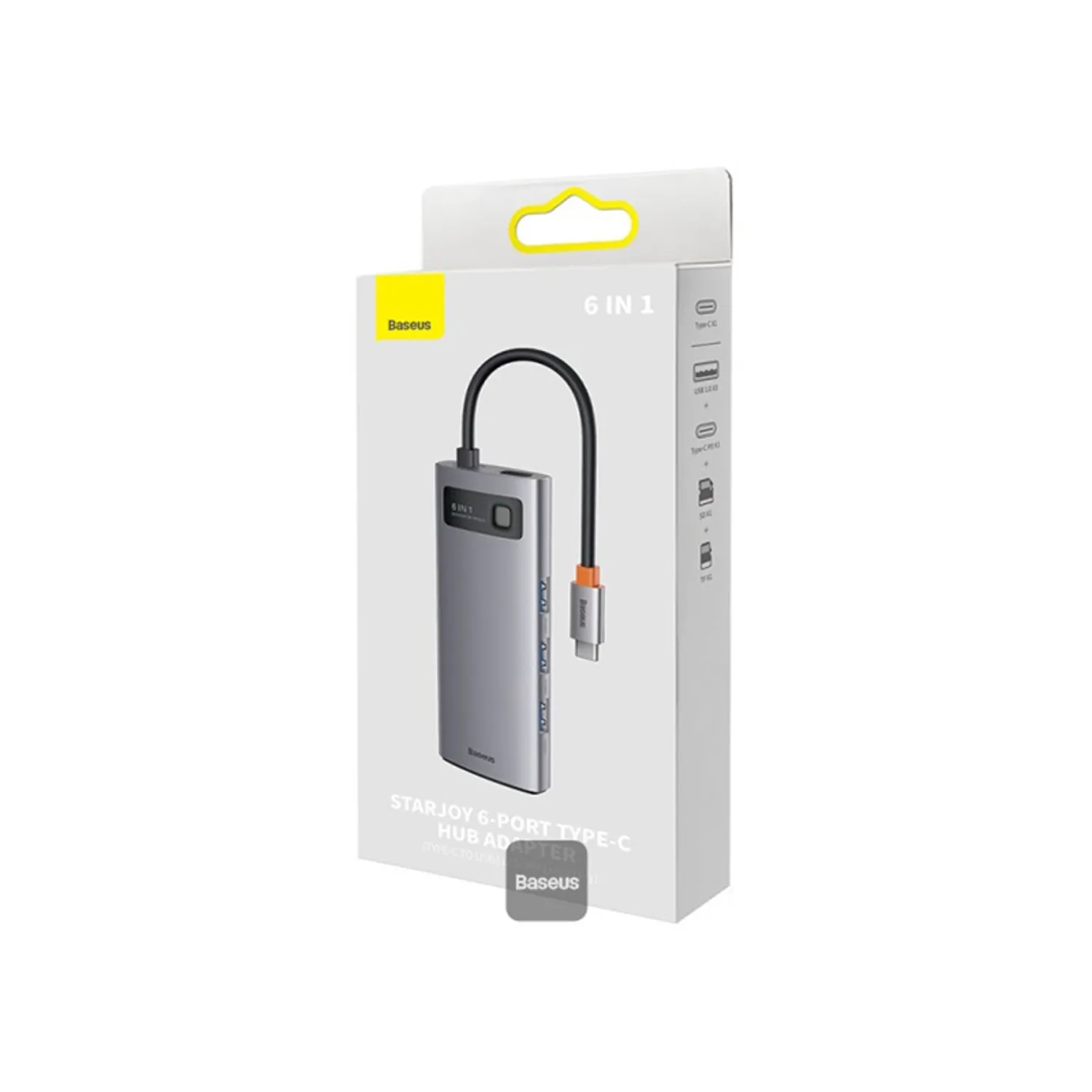 Baseus Metal Gleam Series Starjoy 6 in 1 Multifunctional Type-C Hub