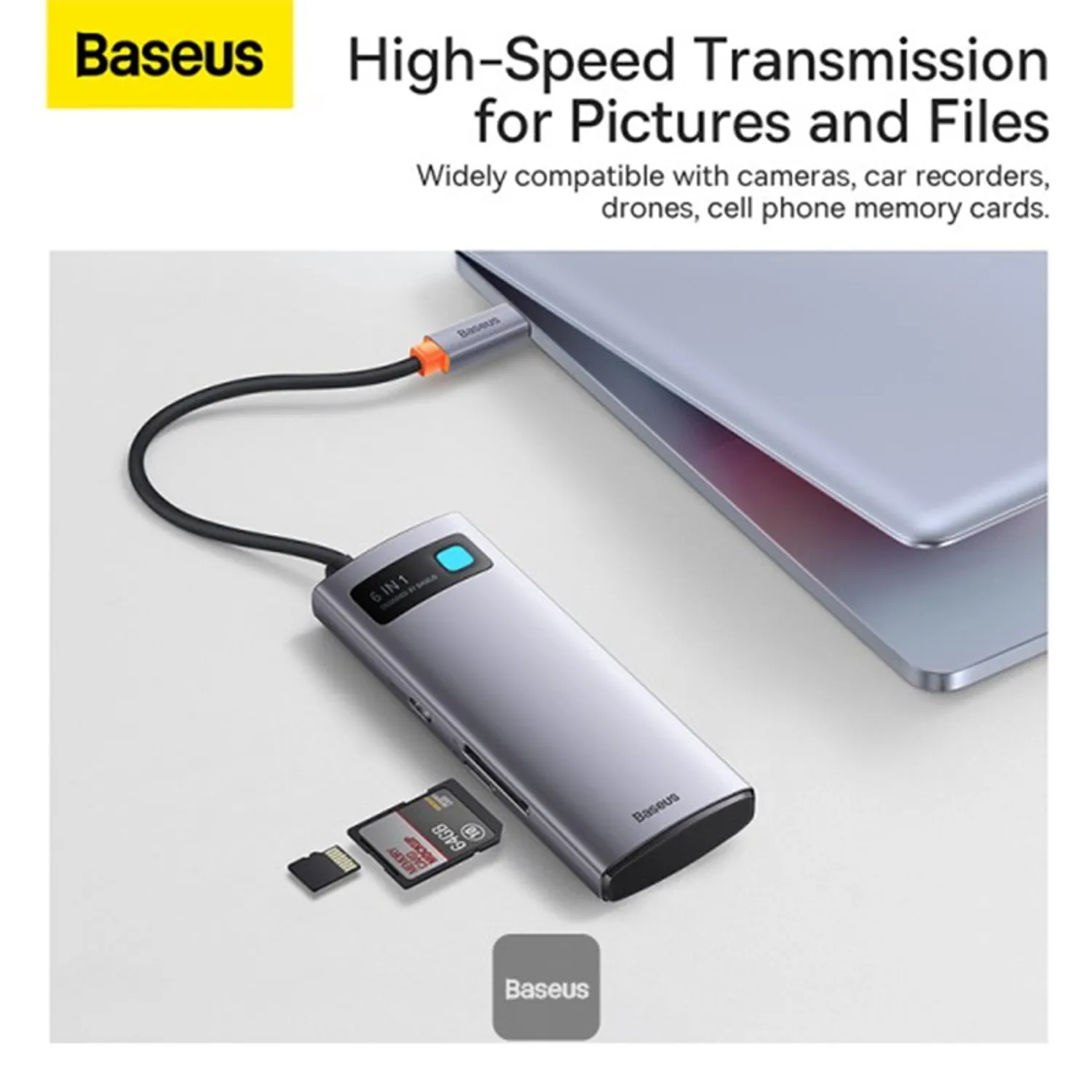 Baseus Metal Gleam Series Starjoy 6 in 1 Multifunctional Type-C Hub