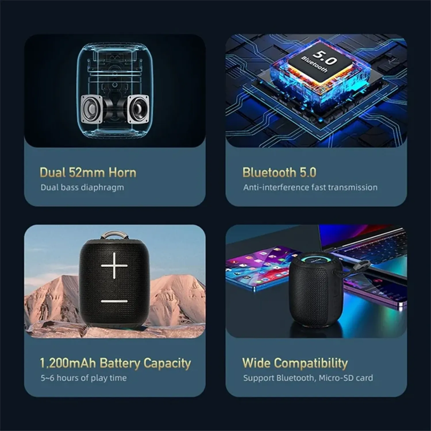 Awei Y526 Portable Bluetooth Speaker